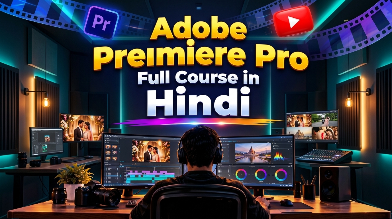 Adobe Premiere Pro Full Course in Hindi Playlist - Quick Art Photography Academy