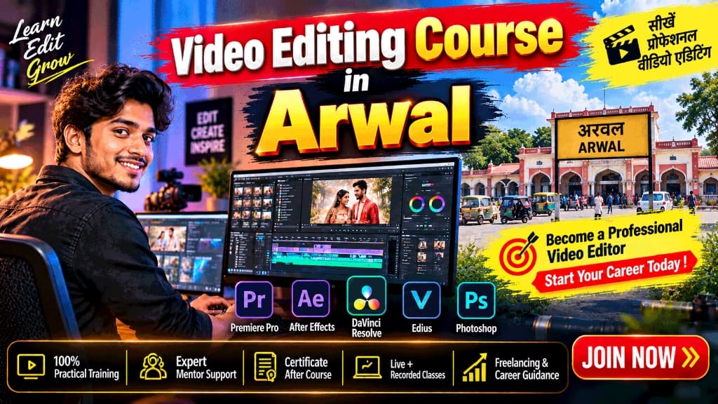 Video Editing Course in Arwal - Quick Art Photography Academy Practical Training