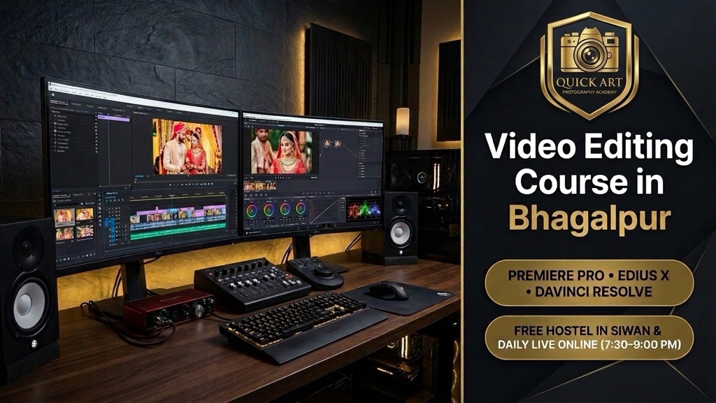 Video Editing Course in Bhagalpur - Quick Art Photography Academy