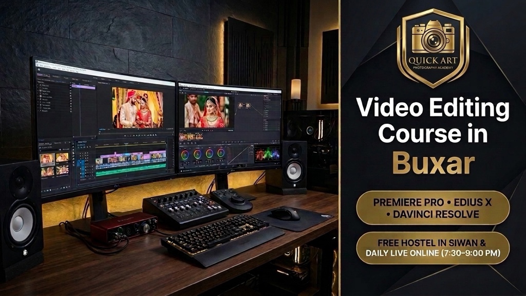 Video Editing Course in Buxar - Quick Art Photography Academy