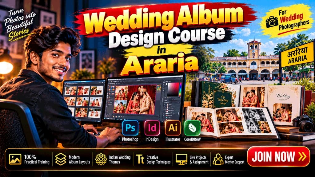 Wedding Album Design Course in Araria - Quick Art Photography Academy Practical Training
