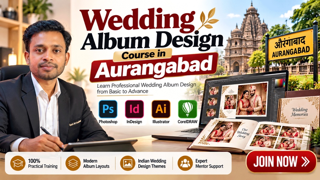 Wedding Album Design Course in Aurangabad - Quick Art Photography Academy