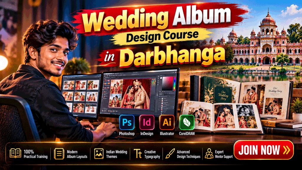 Wedding Album Design Course in Darbhanga - Quick Art Photography Academy Photoshop Training
