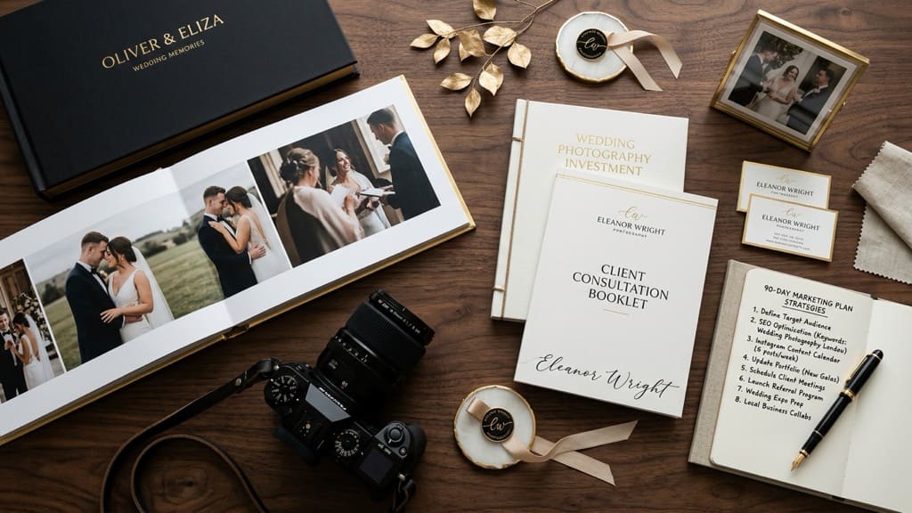 Wedding Photography Marketing Kit, Client Consultation Booklet, and 90-Day Plan