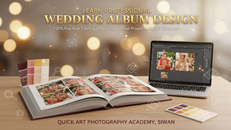 Album Design Course in Siwan – Quick Art Photography Academy.